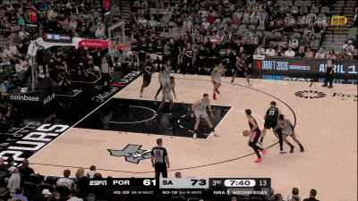 福克斯率马刺力克开拓者 两连胜登西部第二